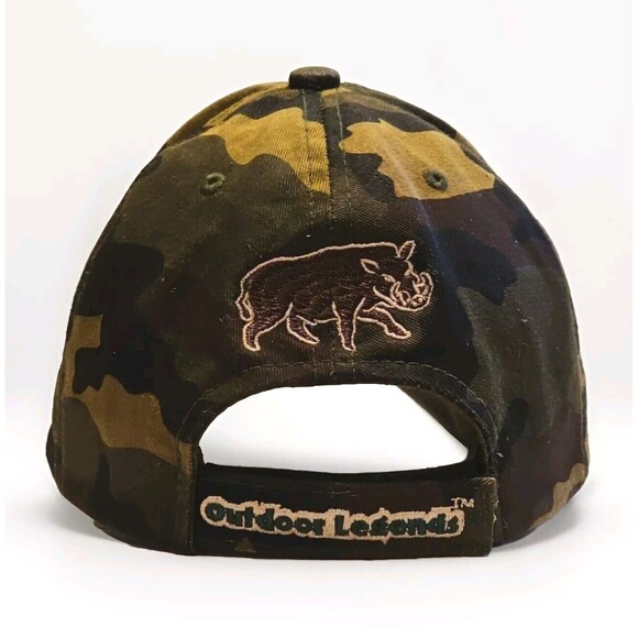 Outdoor Legends Cotton Camo Boar Hunting Cap/Hat Adjustable One Size Fits Most - Picture 4 of 5